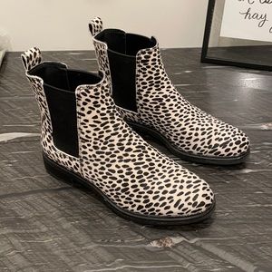 Clarks Black & White Print Boots